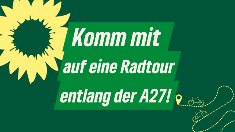 Kein Ausbau der A27 zwischen Bremer Kreuz und Überseestadt: Grüne Radtour mit Kathrin Moosdorf und Björn Fecker