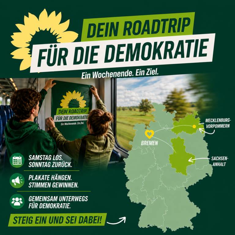 DEIN ROADTRIP FÜR DIE DEMOKRATIE